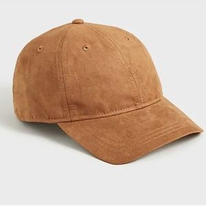 NWT J Crew Faux Suede Baseball Cap